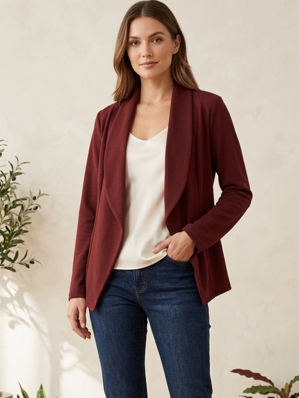 HEIMISH USA NEW Burgundy Blazer